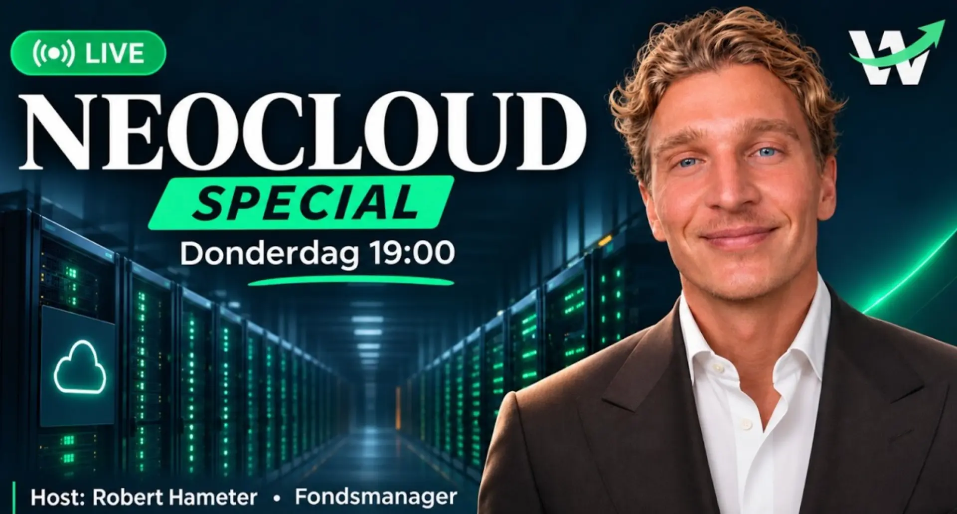 Neocloud Special met Robert Hameter, donderdag om 19:00 uur